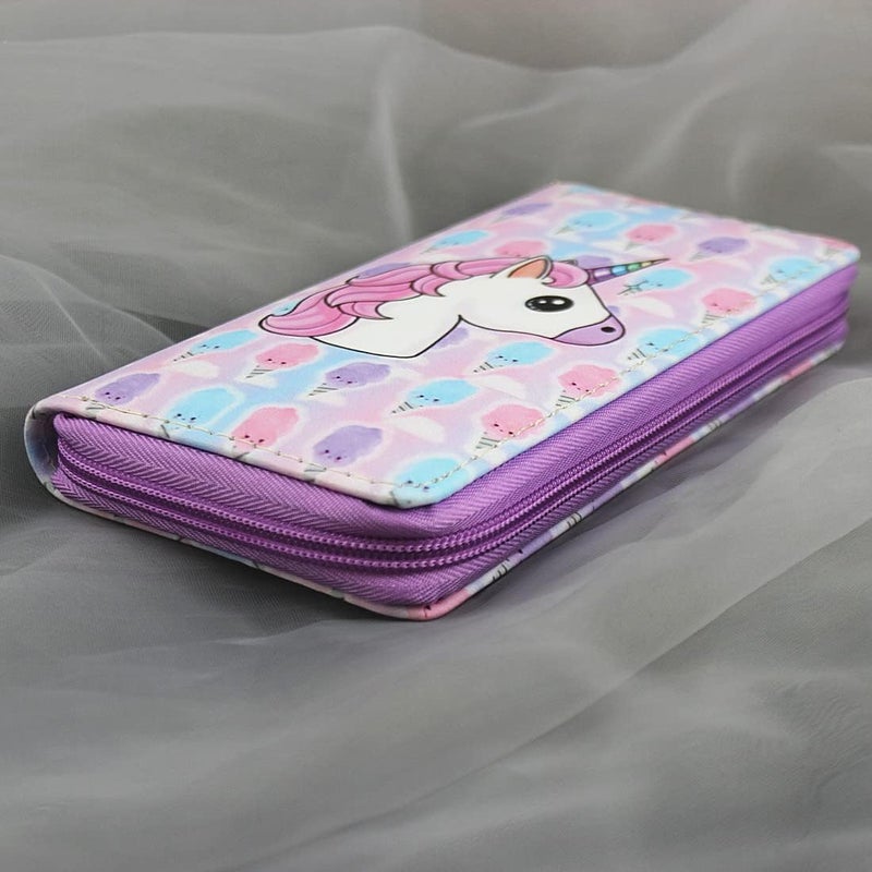 MayeBridge Cute Unicorn Purse Zipper Wallet Long Clutch Bag PU Leather For Girls Women - Image 5